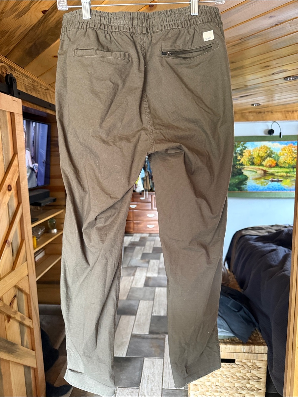 Vuori Rip Stop Olive Pants - Picture 2 of 3